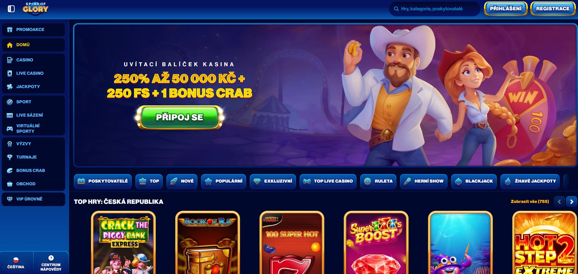 Spins of Glory je špičkový produkt pro ty, kteří milují rychlé výhry